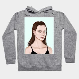 Portrait of a girl Hoodie